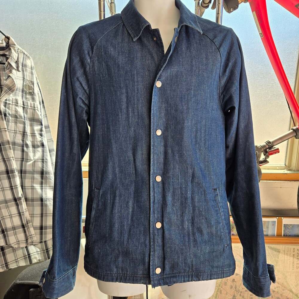 Levi's x Patta Denim Overshirt Jacket Snap Button Blue